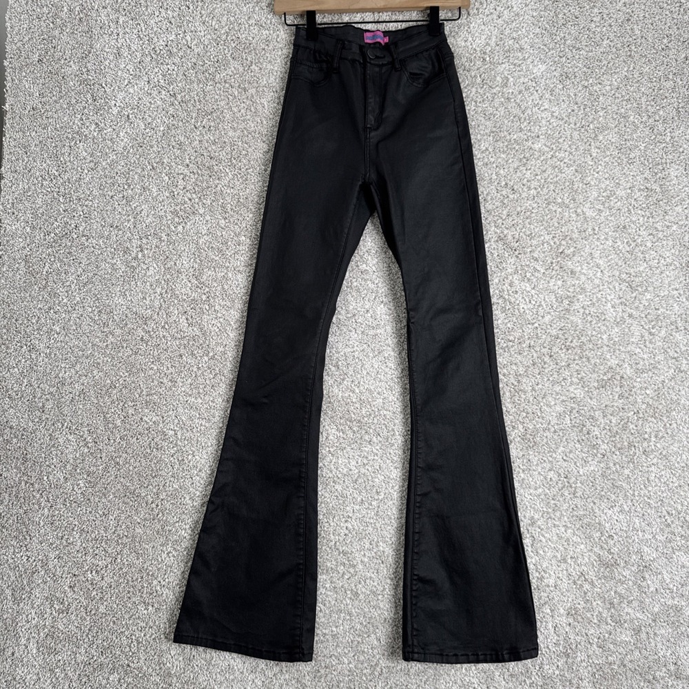 Edikted Flared Pants Black Womens‎ Small Stretch